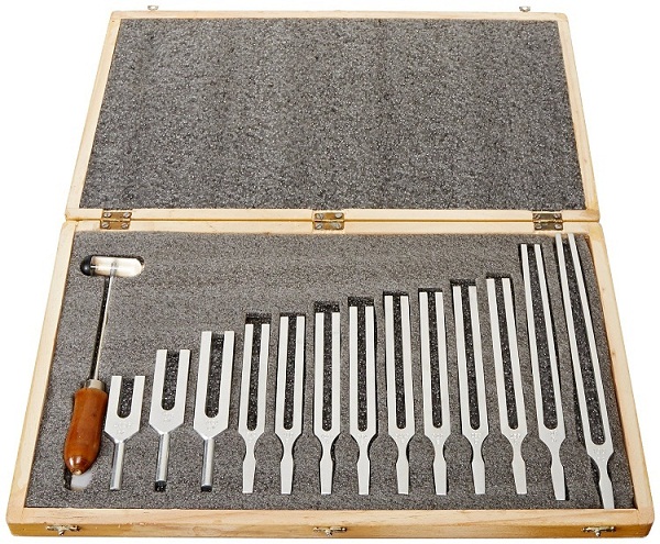 Tuning Fork Wooden Box Set With Mallet