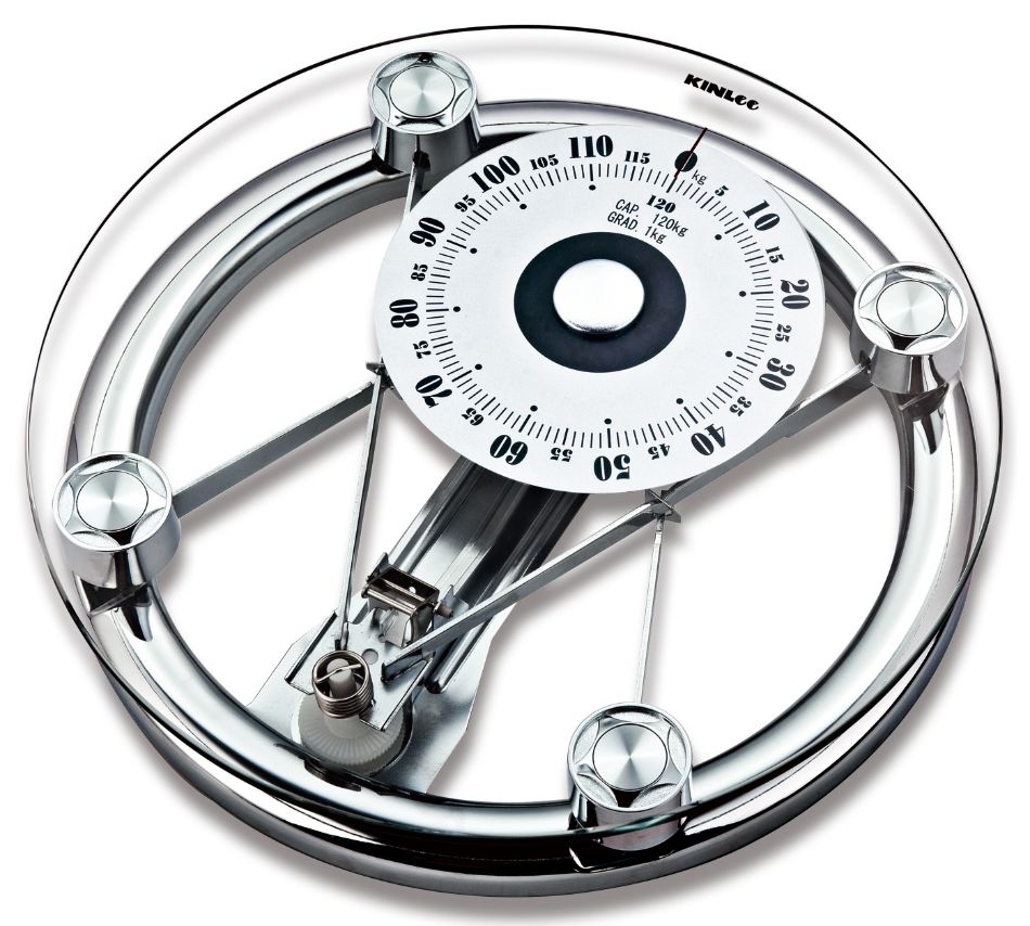 Round shaped Glass Mechanical Weighing scale