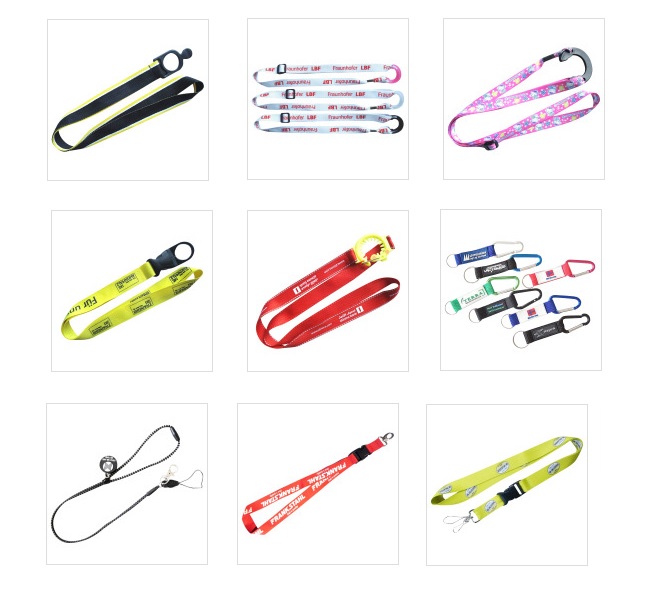 Customized printed neck strap lanyard