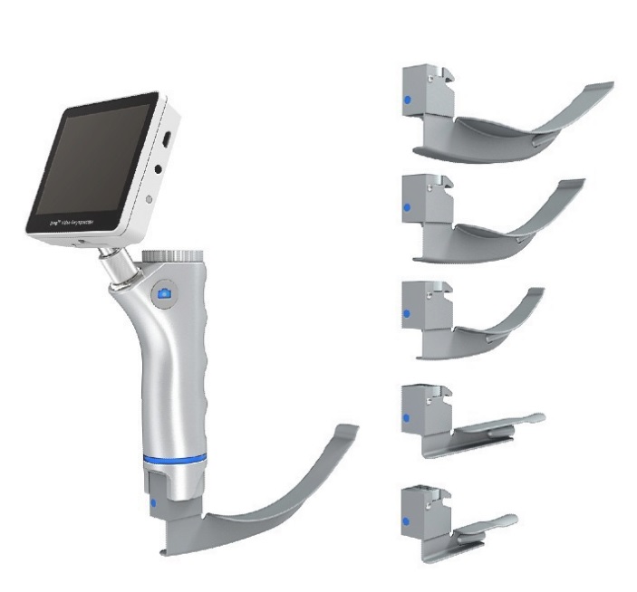 Video Fiber Optic Laryngoscope with Image
