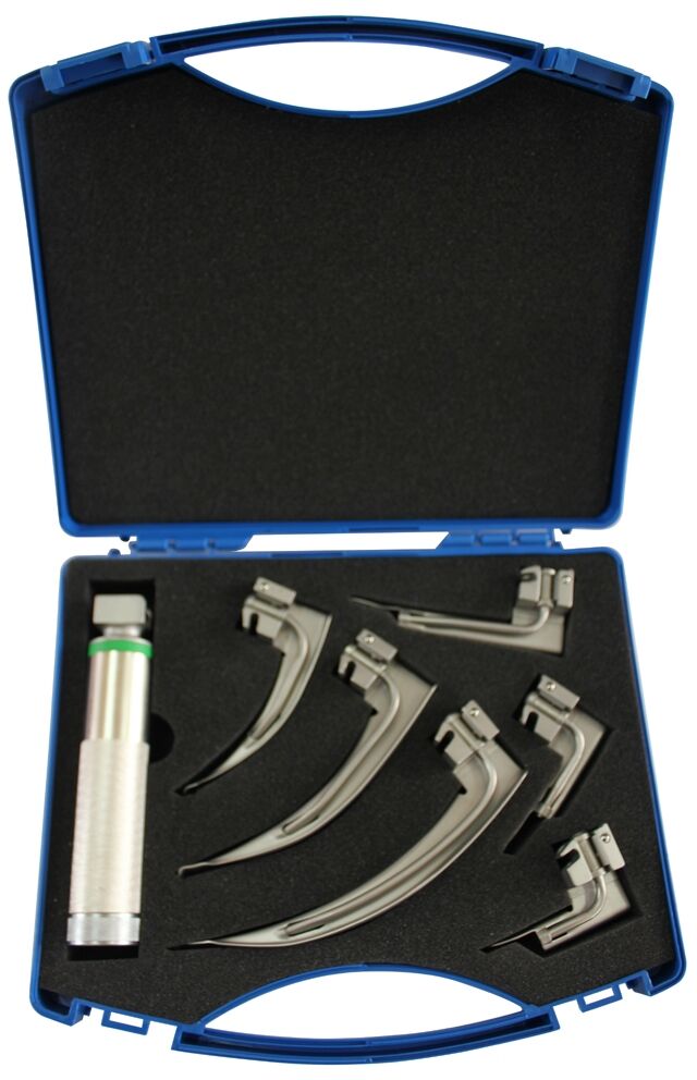 Complete Reusable Fiber Optic  Laryngoscope Set