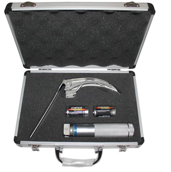 Fiber Optic Flexible laryngoscope in aluminum case