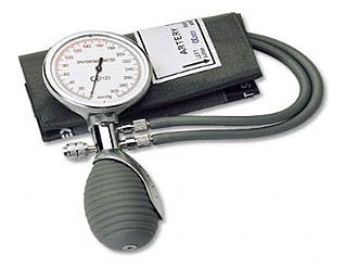 Deluxe Palm Sphygmomanometer with Dual Tubes