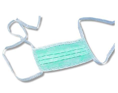 Surgical mask with ties