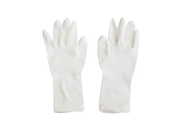 Latex examination gloves