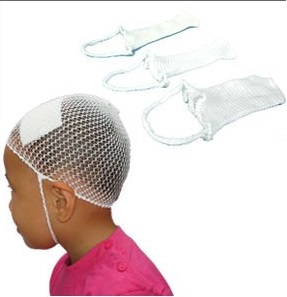 Elastic stretch net cap for head injury