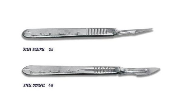 Reusable Surgical Scalpel with stainless steel handle