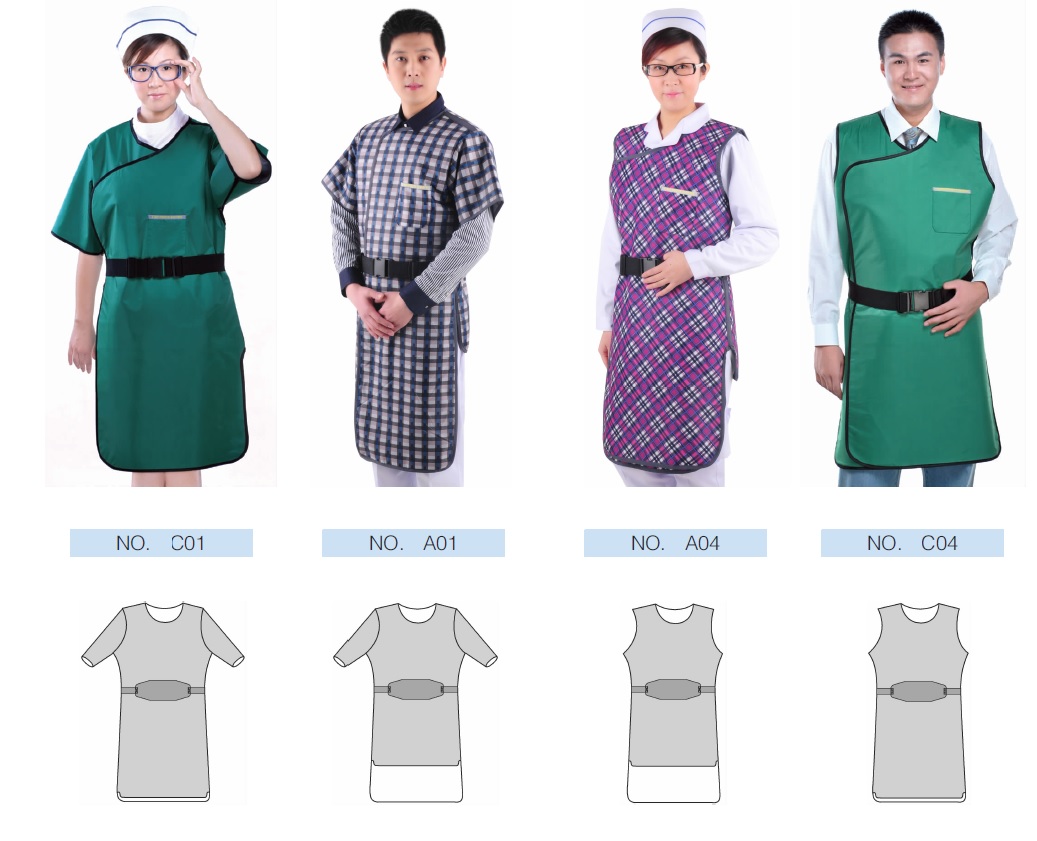wrap style X ray apron For Radiation Protection