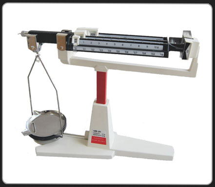 Quadruple mechanical balance scale