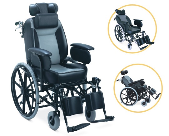 Deluxe Reclining Wheel Chair