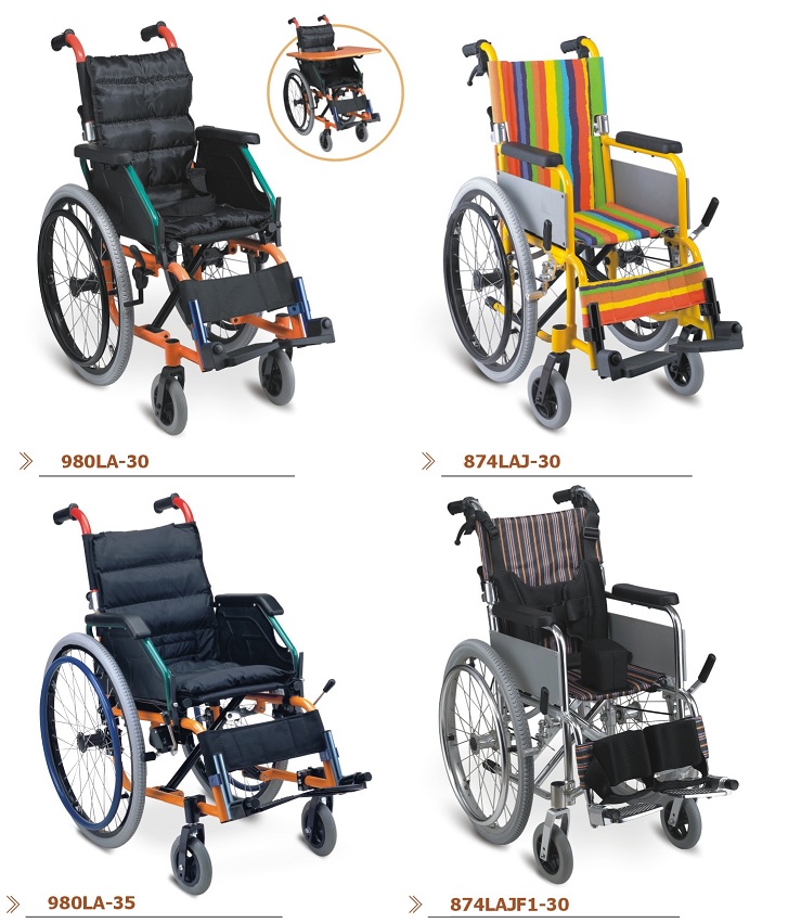 Lightweight Aluminum Pediatric Wheel Chairr