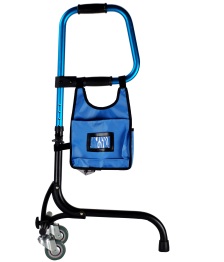 Aluminum walking rollator with carry bag