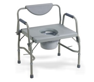 Deluxe Bariatric Drop-Arm Heavy Duty Commode