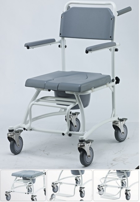 Deluxe Aluminum commode chair