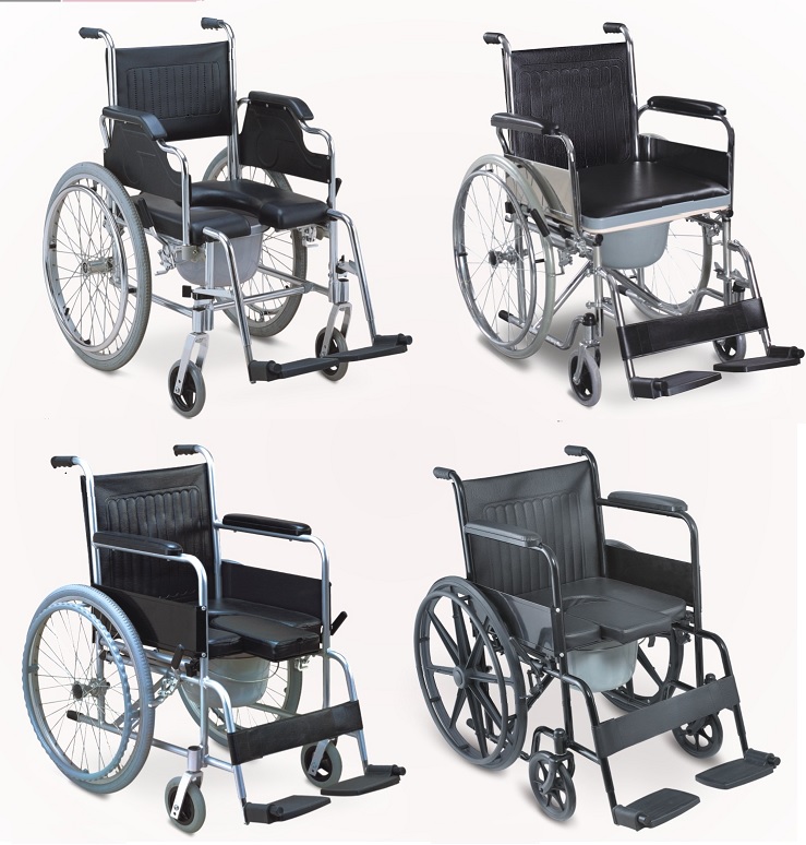 3 in 1 Self Transport Shower Commode Wheel Chair