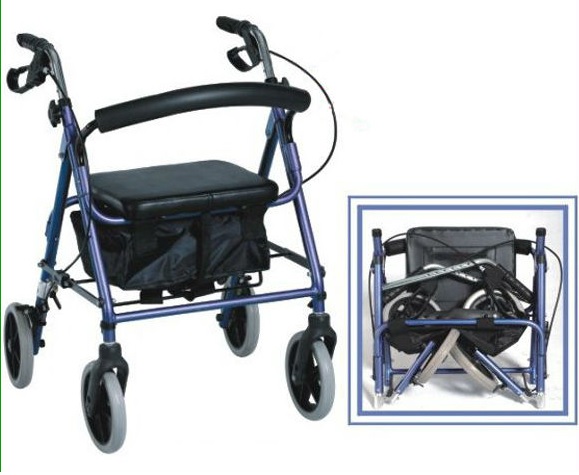 Portable Fold Detachable Knock Down Rollator