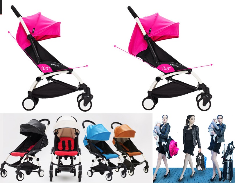 Minimum Foldable Compact Portable Baby Strolley