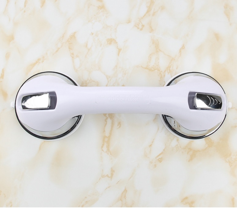 UV Silver Suction Grip Shower Handle