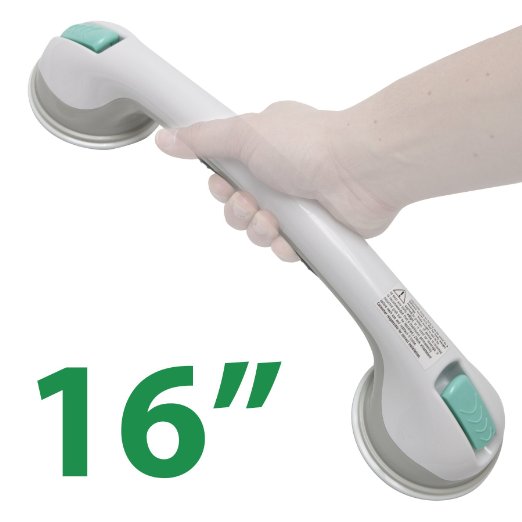 16inch Suction Cup Shower Grab Bar Helping Handle