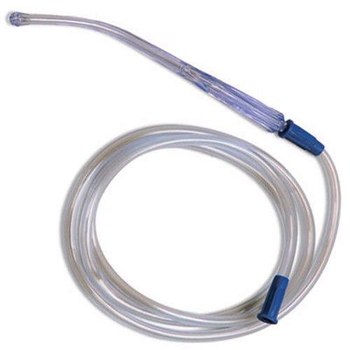 Suction connecting tube set with Yankauer handle