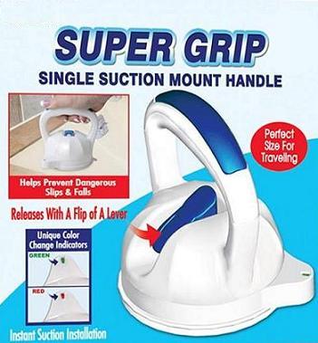 Single Locking bath Suction Grab Bar