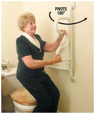 Curve Pivoting Grab Bar for elder