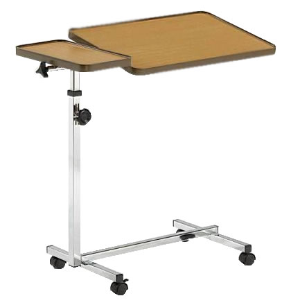 Split Tilt-top Rotating Overbed Table