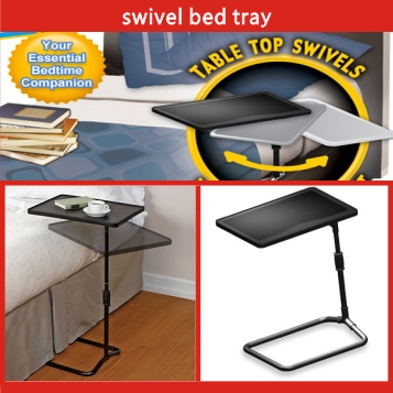 Height Adjustable swivel bed tray