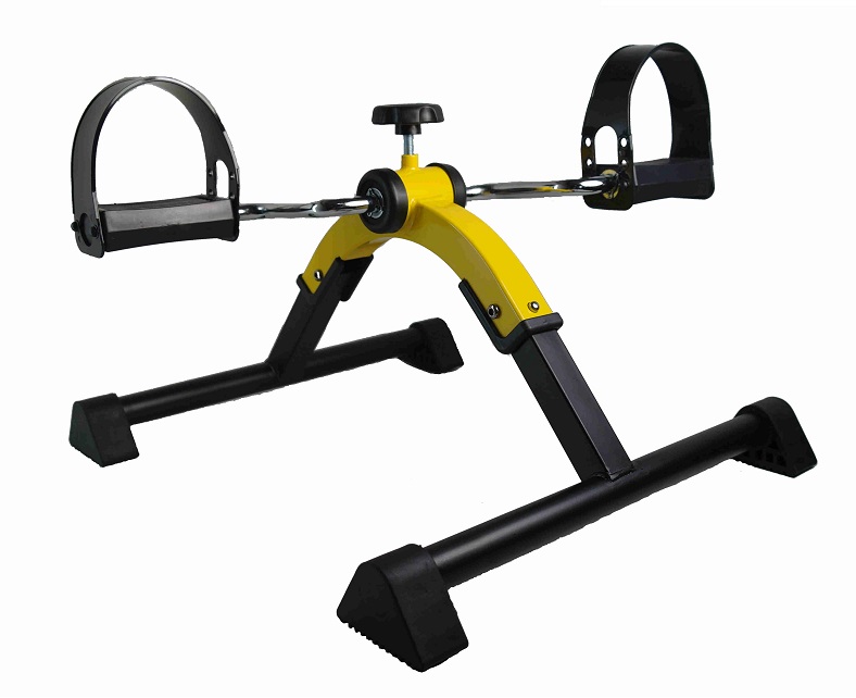 Compact portable folding pedal exerciser