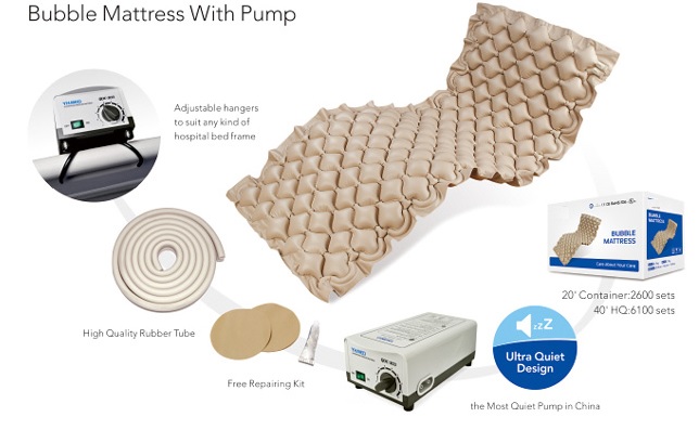 Anti-Decubitus Air Bubble Mattress with pump