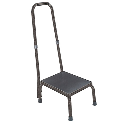 step stool with saftey handrail