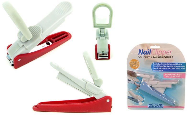 LED Light Magnifier Nail Clipper
