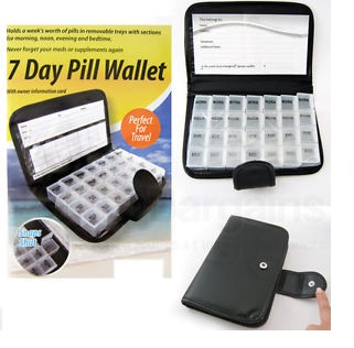 Weekly Travel Pocket 7 days pill wallet