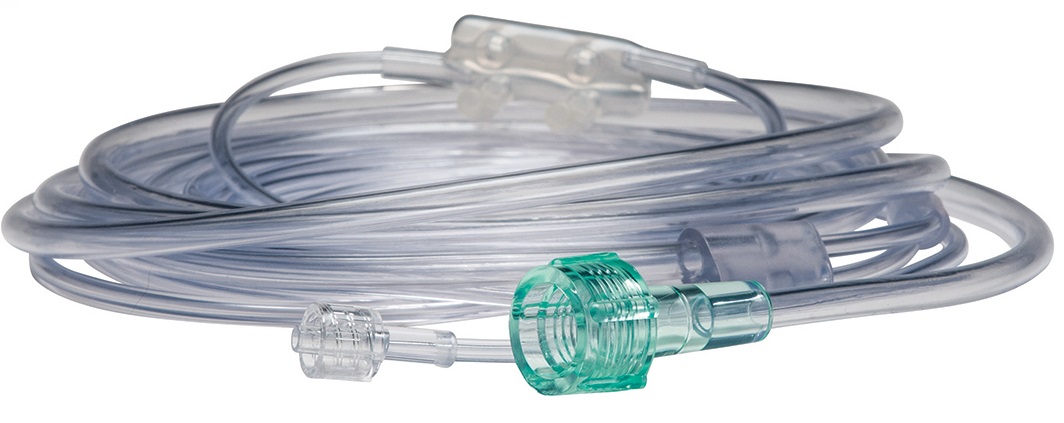 Oxygen CO2 sampling nasal cannula