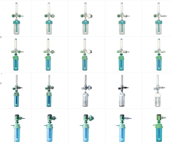 oxygen flowmeter with humidifier