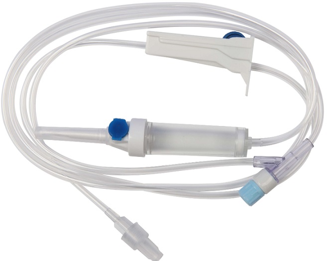 Disposable infusion set with Needleless Injection port