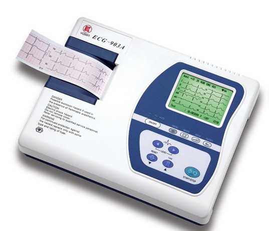 Three Channel ECG Machine with Spanish/English language