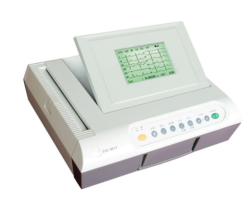 Twelve channel ECG with rechargeable Li battery