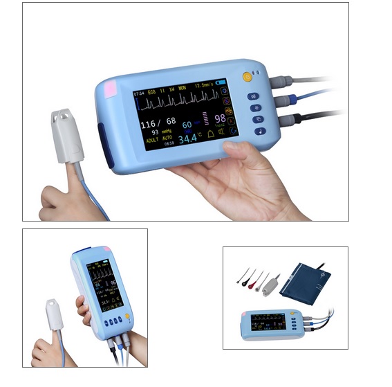Color Touch Screen  handheld patient monitor