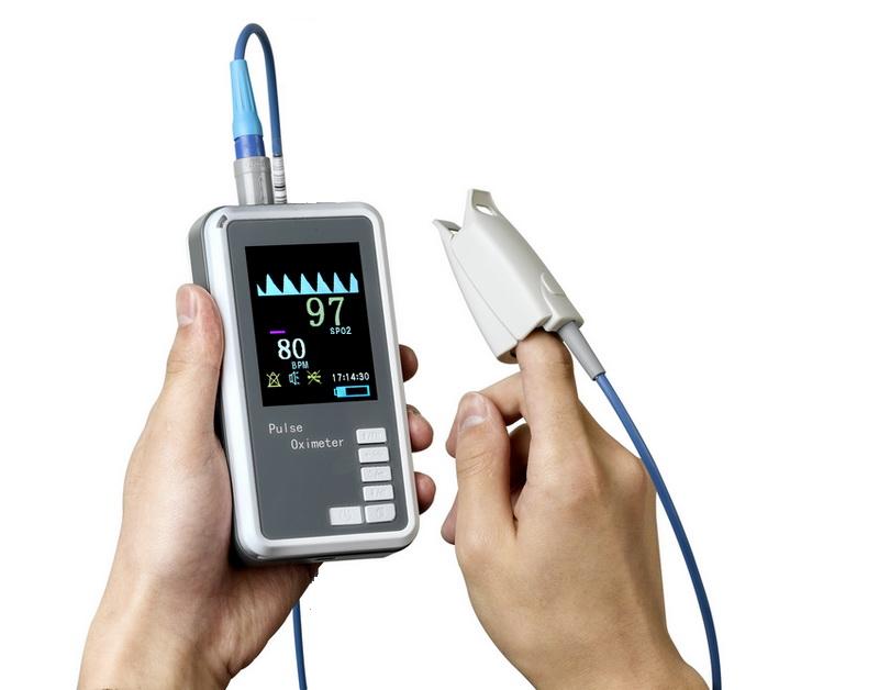 Handhled Pulse Oximeter with Li-ion batterty