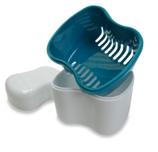 Dental Denture Holder Containers with tray