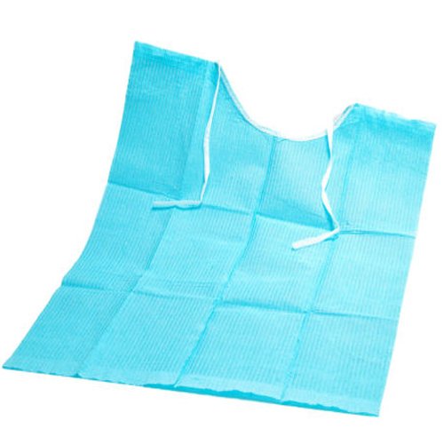 PE laminated Paper Dental Apron with ties