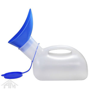 Unisex portable urinal toilet with Female Adapter