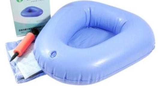 Air inflatable bedpan
