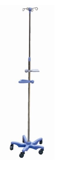 telescopic IV stand with handle