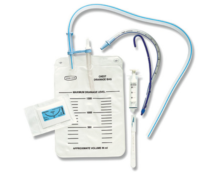 thoracic cavity pleural Chest drainage catheter kit