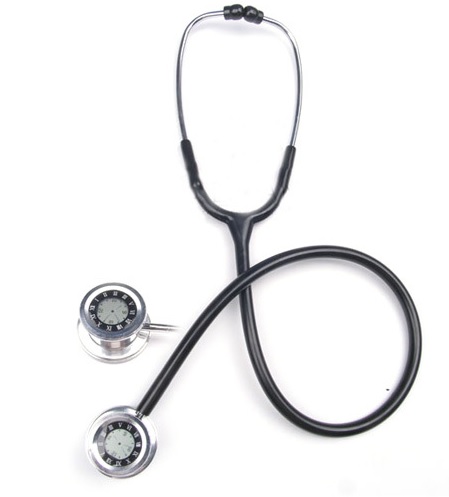 Single Head Stethoscope With Clock