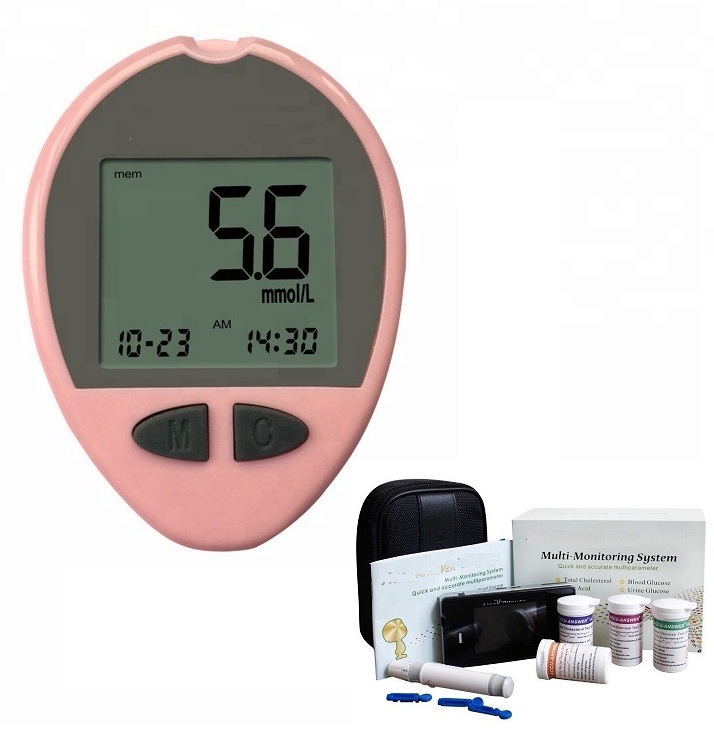 Multi Cholesterol Hemoglobin Uric Acid Blood glucose monitoring system