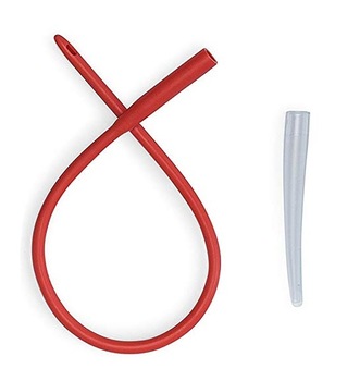 Red rubber Latex anal Colon rectal enema tube