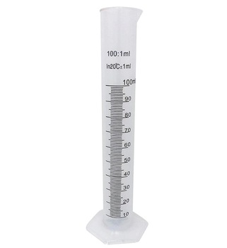 Lab Clear Plastic Graduated measuring Cylinder